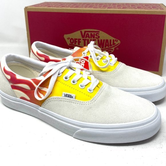💖MEGA SALE💖VANS Era Flame White Off Suede Canvas Men's Sneakers VN0A4BV4223 - Picture 8 of 10